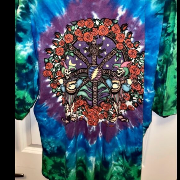 VINTAGE LIQUID BLUE GRATEFUL DEAD TIE DYE TEE - Picture 2 of 10